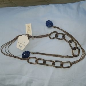 Amrita Singh Lapis Gold Tone Belt